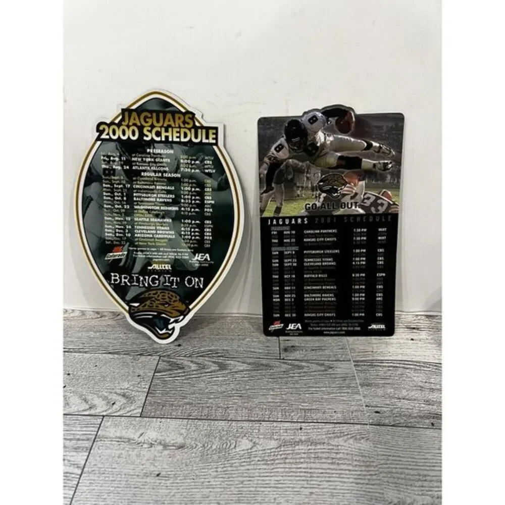 Official Jacksonville Jaguars 2000/2001 Magnetic Schedule